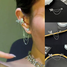 Load image into Gallery viewer, Butterfly Tassel Ear Clips