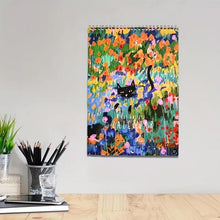 Load image into Gallery viewer, 2025 Cat Art Wall Calendar with Thematic Illustrations