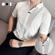 Load image into Gallery viewer, Men's Business Casual Patchwork Shirt