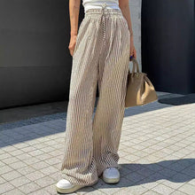 Load image into Gallery viewer, Loose and versatile high-waisted elastic wide-leg pants