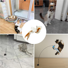 Load image into Gallery viewer, Simulated Bird Cat Toy Stick