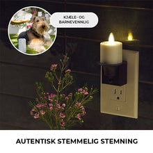 Load image into Gallery viewer, Flammeløst stearinlys nattlys