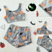 Load image into Gallery viewer, Halloween Vest Pajamas Set