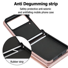 Load image into Gallery viewer, Embossed Leather Wallet Case for Samsung Galaxy Z Flip4 Flip3
