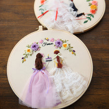Load image into Gallery viewer, Handmade DIY Embroidery Love Friendship Wall Art