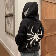 Load image into Gallery viewer, Spider Punk Zip Up Hoodie