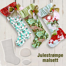 Load image into Gallery viewer, Håndlaget julestrømpe malsett