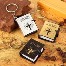 Load image into Gallery viewer, Mini Bible Cross Keychain
