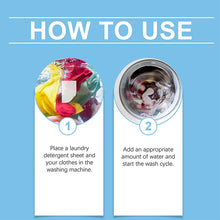 Load image into Gallery viewer, Eco-Friendly Laundry Detergent Sheets