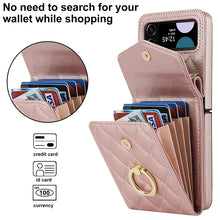 Load image into Gallery viewer, Embossed Leather Wallet Case for Samsung Galaxy Z Flip4 Flip3