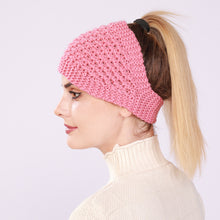 Load image into Gallery viewer, Hollow Out Ponytail Women Beanie