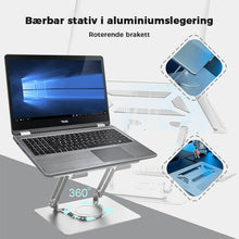 Load image into Gallery viewer, Bærbar stativ Roterende brakett i aluminiumslegering