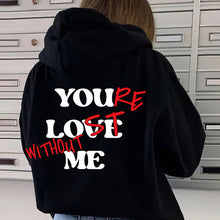 Load image into Gallery viewer, Plain Sweatshirt With Letter Print
