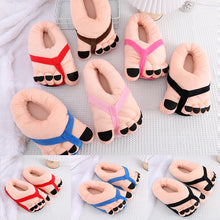 Load image into Gallery viewer, Funny Foot Plush Novelty Slippers
