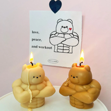 Load image into Gallery viewer, Muscle Bear Candle