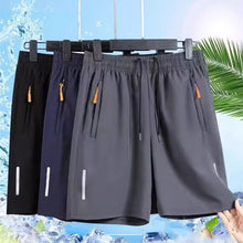 Load image into Gallery viewer, Loose Fit Athletic Shorts with Zipper Pockets