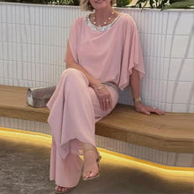 Load image into Gallery viewer, Sequined Colorblock Elegant Two-piece Set