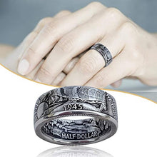 Load image into Gallery viewer, 1945 Engraved Half Dollar Coin Ring