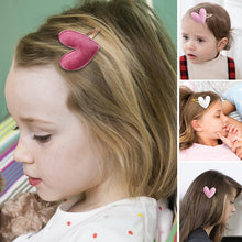 Load image into Gallery viewer, Velvet Heart Snap Clips