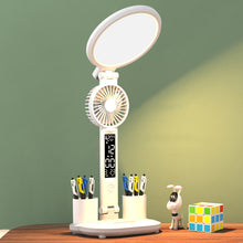 Load image into Gallery viewer, Desk Lamp Plug-in LED Fan Light Foldable Eye Protection Reading Night Light