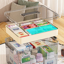 Load image into Gallery viewer, Clear Medicine Storage Box with Handle