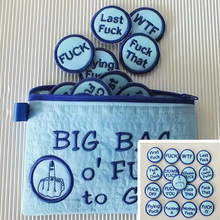Load image into Gallery viewer, Big Bag of F*cks to Give Zipper Pouch