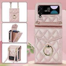 Load image into Gallery viewer, Embossed Leather Wallet Case for Samsung Galaxy Z Flip4 Flip3