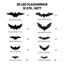 Load image into Gallery viewer, 3D-flaggermusdesign LED-dekorasjon