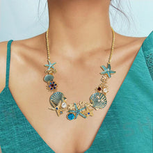 Load image into Gallery viewer, Shell Starfish Pearl Necklace