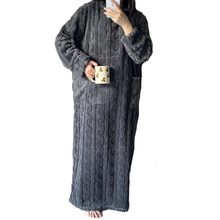 Load image into Gallery viewer, Winter Coral Velvet Home Clothes
