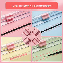Load image into Gallery viewer, 4 i 1 papir multifunksjonell papirkutter