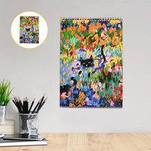 Load image into Gallery viewer, 2025 Cat Art Wall Calendar with Thematic Illustrations