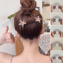 Load image into Gallery viewer, Rhinestone Star Broken Hair Comb