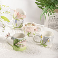 Load image into Gallery viewer, 3D Flower Coffee Mug