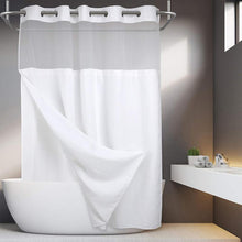 Load image into Gallery viewer, Waffle Pattern Double Layer Shower Curtain