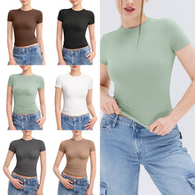 Load image into Gallery viewer, Women's short-sleeved slim-fit T-shirt