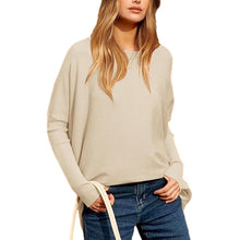 Load image into Gallery viewer, Women's Irregular Oversized Dolman Sleeve Knitted Pullover