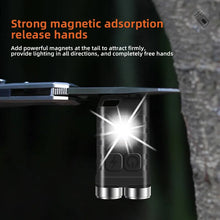 Load image into Gallery viewer, Magnetic Mini Keychain Flashlight