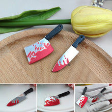 Load image into Gallery viewer, Halloween Scary Bloody Knife Ornament