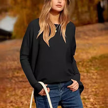 Load image into Gallery viewer, Women's Irregular Oversized Dolman Sleeve Knitted Pullover