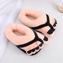 Load image into Gallery viewer, Funny Foot Plush Novelty Slippers