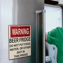 Load image into Gallery viewer, Funny Beer Fridge Vintage Sticker Sign