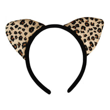 Load image into Gallery viewer, Leopard Cat Ears Headband