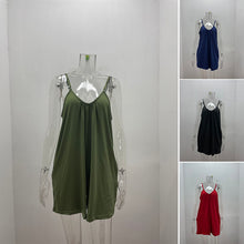 Load image into Gallery viewer, Sleeveless Romper with Pockets