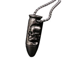 Load image into Gallery viewer, Holy Cross Bullet Skull Necklace