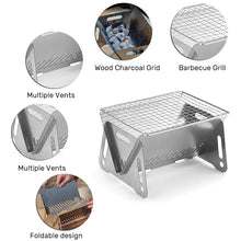 Load image into Gallery viewer, Stainless Steel Collapsible Grill