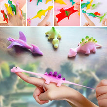 Load image into Gallery viewer, Slingshot Dinosaur Finger Toys (10pcs)