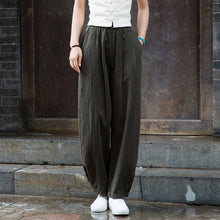 Load image into Gallery viewer, Casual Cotton Hemp Trousers