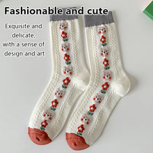 Load image into Gallery viewer, 3D Textured Floral Socks