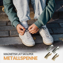 Load image into Gallery viewer, Magnetisk lazy skolisser metallspenne